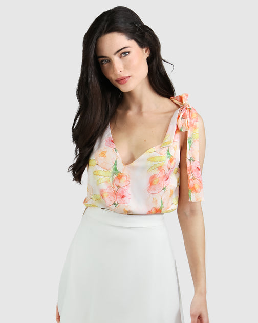 Belle & Bloom Feel For You V-Neck Top White XSmall 2