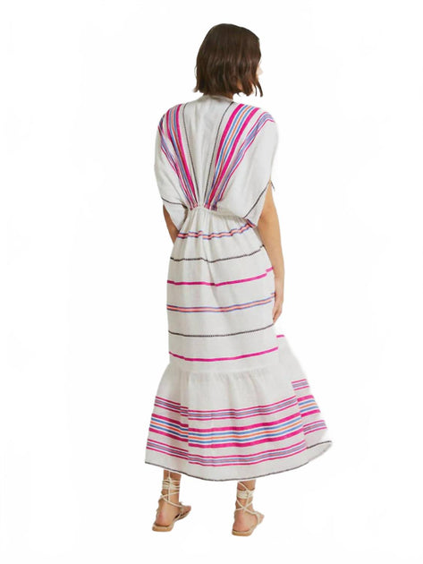 LEMLEM Leila Plunge Midi Dress Multi Medium 4