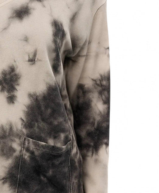 French Kyss Tie Dye V Neck Top Grey Large 3