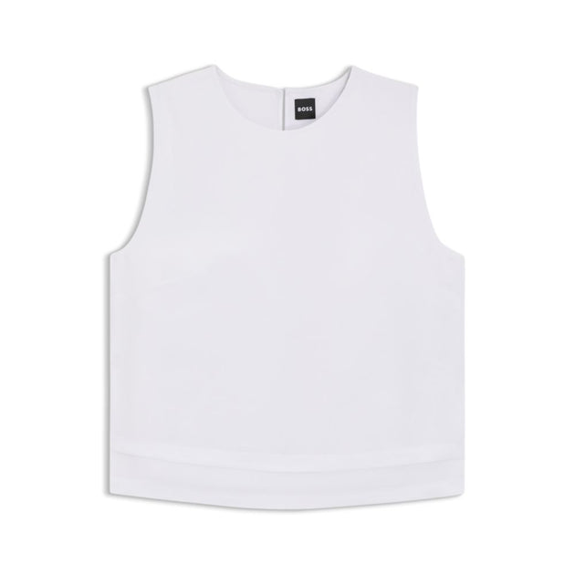 Boss Layered Top White US 8 2