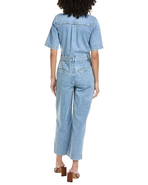 Faherty Michelle Denim Jumpsuit Blue US 12 3