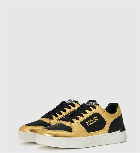 Versace Low-Top Sneakers Metallic Gold EU 40 3