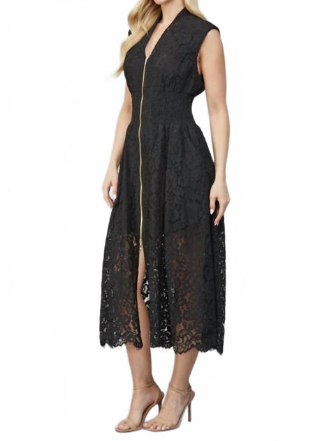 FATE Rose Whisper Lace Dress Black Small 4