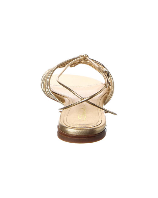 Santoni Leather Sandal Gold EU 36 4