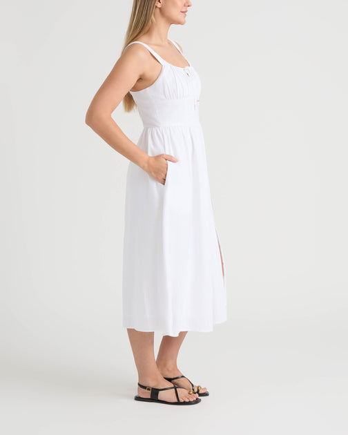 Ellen Tracy Sleeveless Maxi Dress Blue Large 4