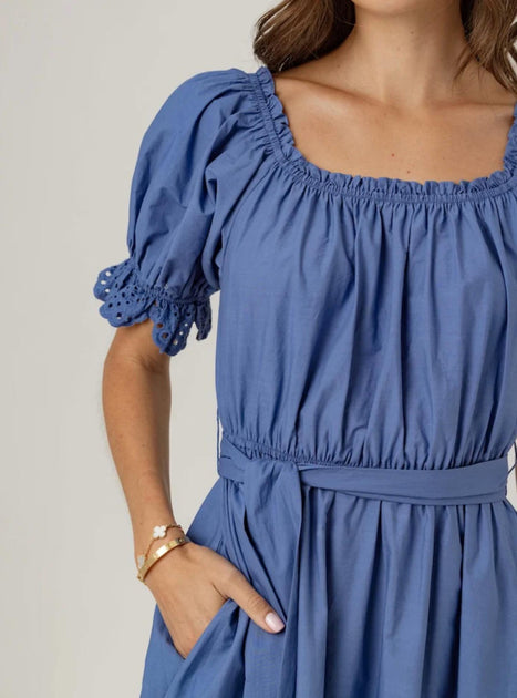 sundays Meline Dress Blue XS 3