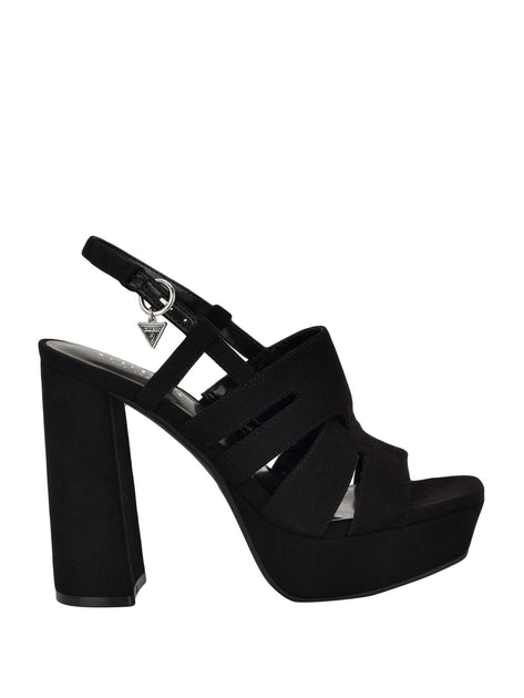 Guess Factory Queta Platform Heels Black US 6 4