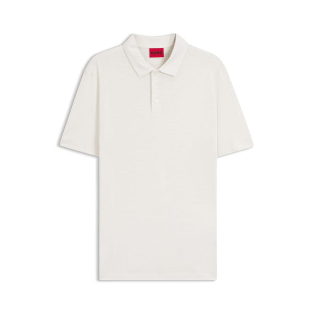 Hugo Boss Slub-interlock Polo Shirt Beige Small 2