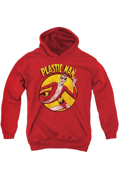 Gildan DC Comics Plastic Man Jugend Kapuzenpulli Rot Medium 2