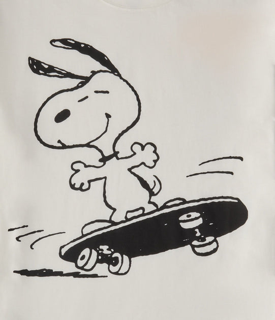 Aeropostale Skateboarding Snoopy Graphic Tee White Medium 3
