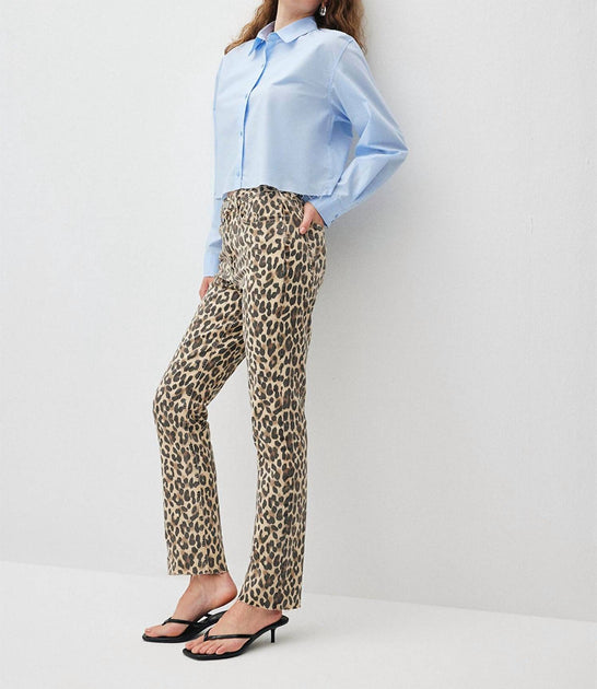 Mavi New York Leopard Jeans Marron 26 3