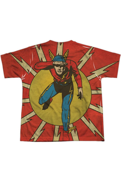 Gildan DC Comics Flash Vintage Comic Short Sleeve Crew Tee White Small 3