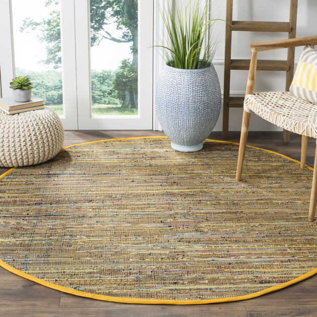 Safavieh RAR127 Rag Rug Yellow Multi 4