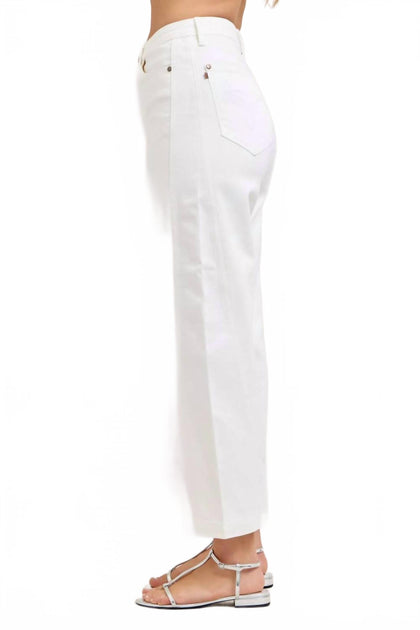 Judy Blue Rigid High Rise Barrel Jeans White US 14W 4