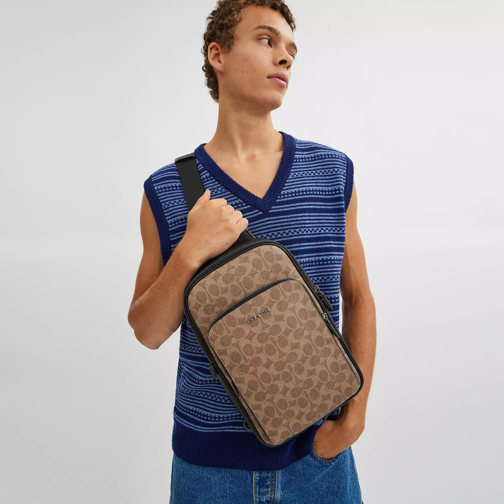 Coach Outlet Ethan Pack In Signature Canvas | ShopSimon Coach Outlet Ethan Pack In Signature Canvas | ShopSimon
