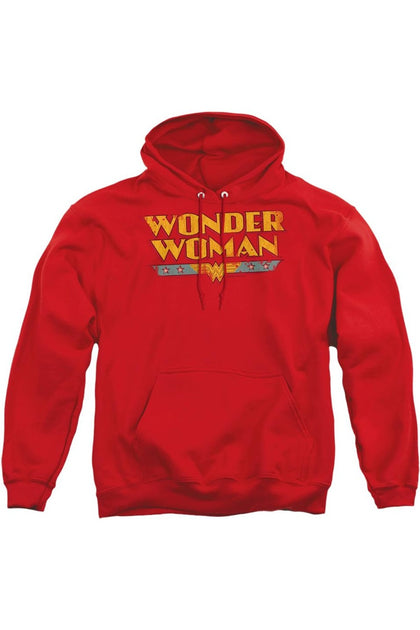 Gildan DC Comics Wonder Woman Logo Hoodie Red Large 2