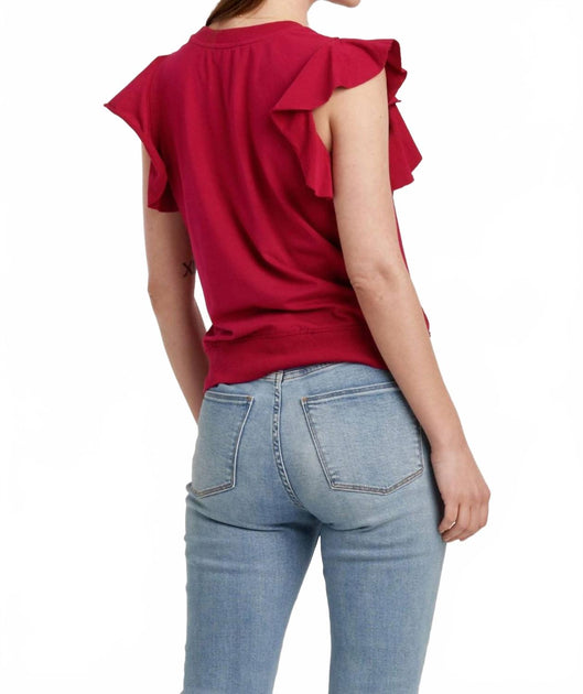 Another Love Layla Top Red Small 3