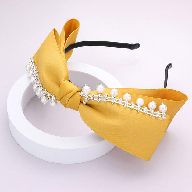 FASHNZFAB Bow Headband White 3