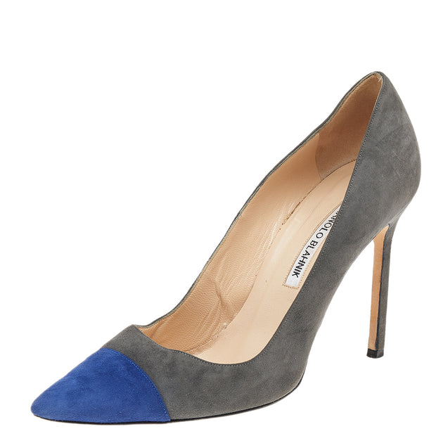 Manolo Blahnik Pumps Grey/Blue EU 40 2