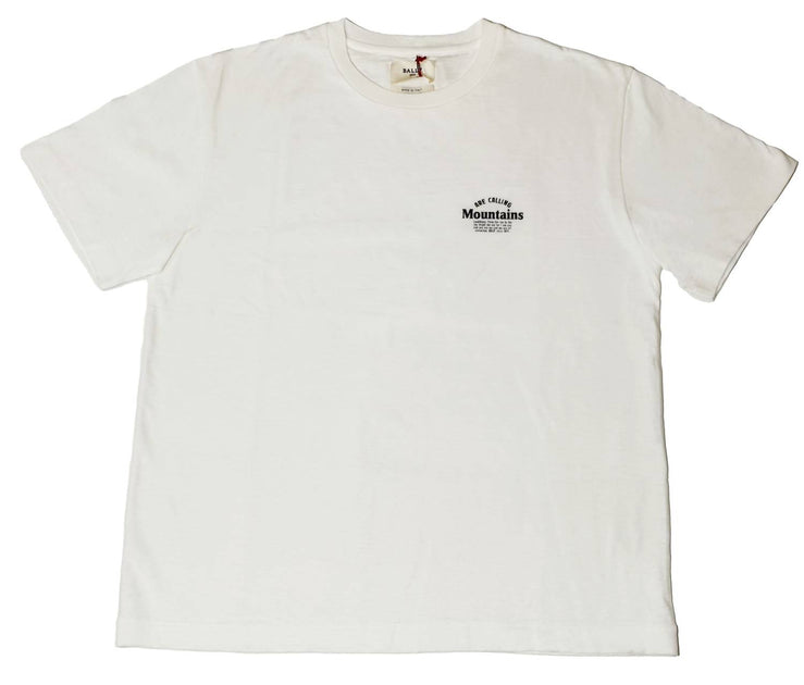 Bally Men's Graphic Print T-Shirt White Small 4