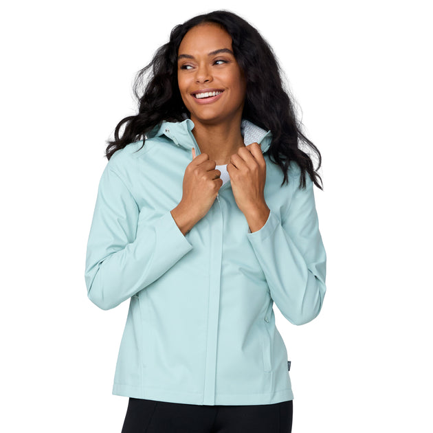 Free Country Women's X2O Rain Jacket Blue XLarge 2