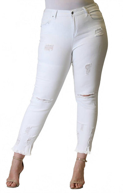 Grace in LA Crop Jean White US 18 2