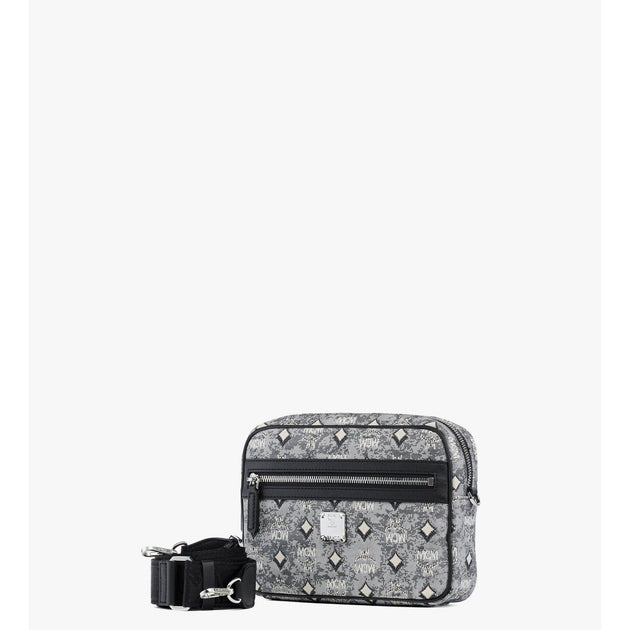 McM様 Mcm Small Crossbody Bag In Denim Visetos | ShopSimon
