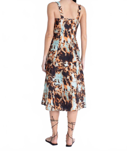 Karina Grimaldi Lexi Print Midi Dress Multi XS 3