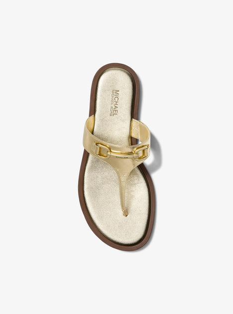 Michael Kors Carson Sandal Gold US 8 2
