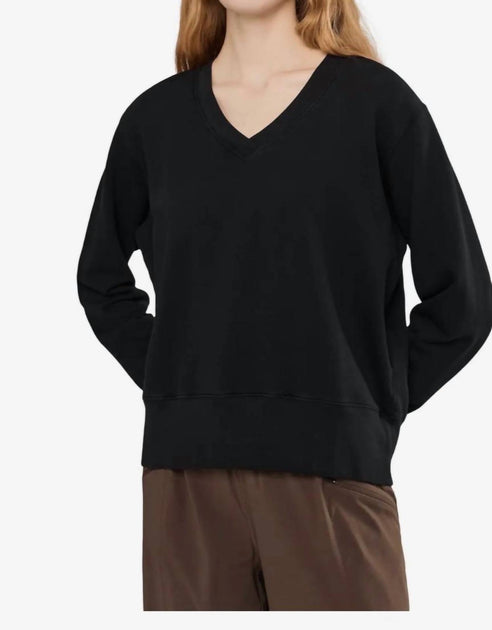 Mod-O-Doc Pullover mit tiefem V-Ausschnitt Schwarz Small 2