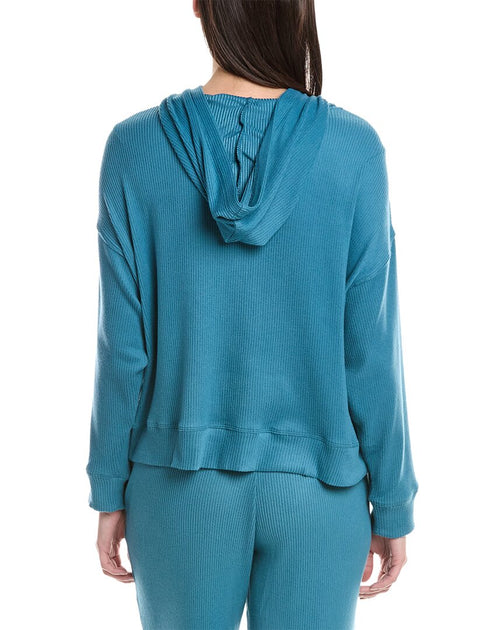 Natori Eden Hoodie Blue Small 3