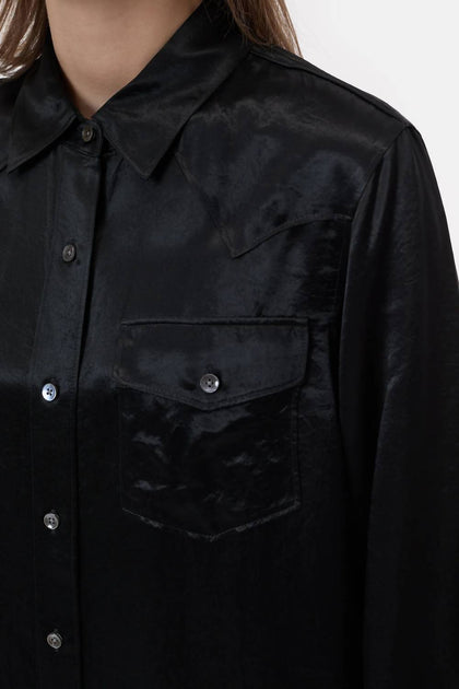 CLOSED Western Button Down Shirt Grey XS 4