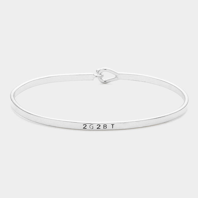 FASHNZFAB 2G2BT Hook Bracelet Rhodium Silver One Size 2