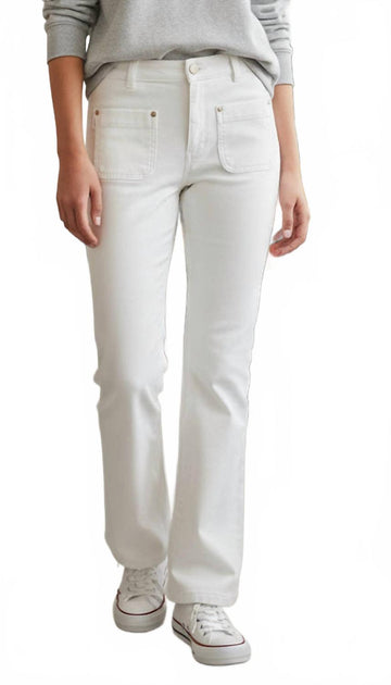 DL1961 Kids Claire High Rise Bootcut Jeans White US 14 2