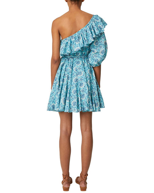 RHODE Ozzie Mini Dress Blue Large 3