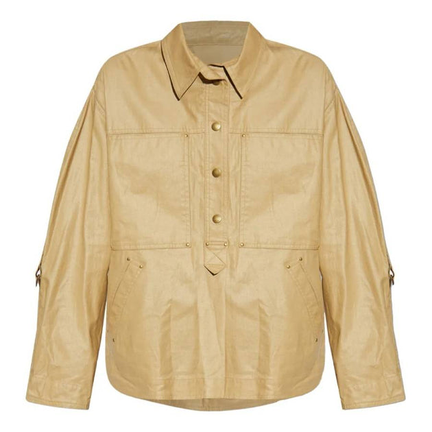 Isabel Marant Florida Long-Sleeved Shirt Yellow US 2 2