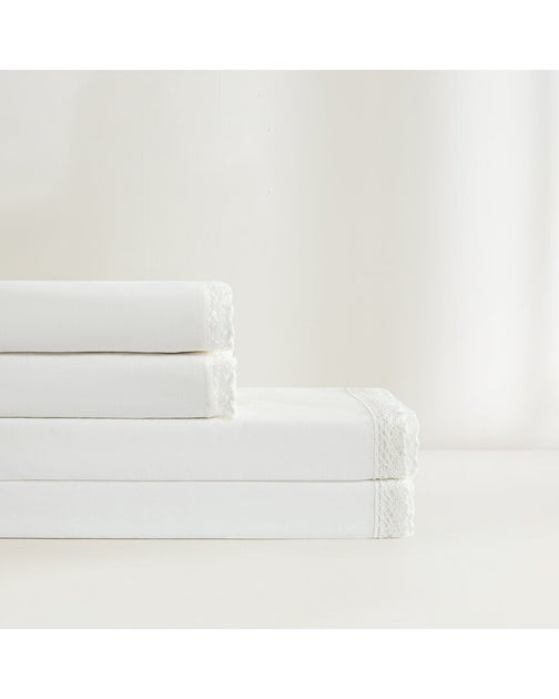 Lush Decor Evelyn Sheet Set White 4
