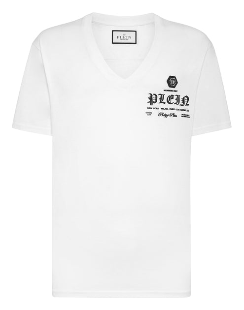 Philipp Plein V-Ausschnitt T-Shirt Weiß Small 4