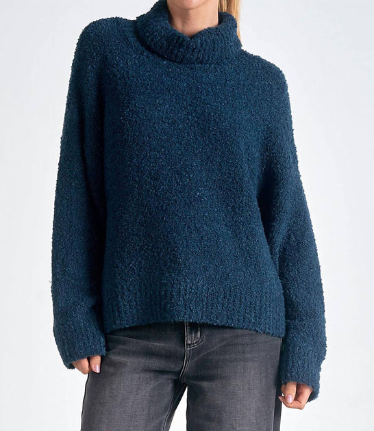 ELAN Margo Pullover Blau Large 2