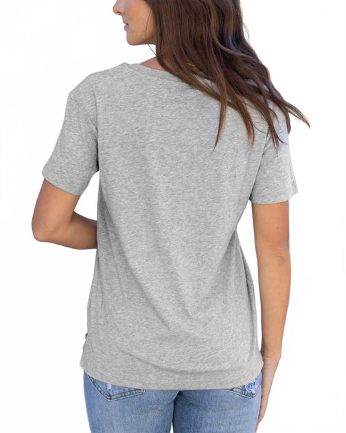 Grace and Lace Vintage Fit Any Day Graphic Tee Grey Small 3