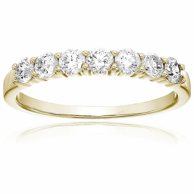 Vir Jewels Jonc de Mariage en Diamant Argent US 9.5 2