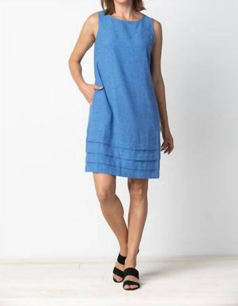 Habitat Pleat Hem Dress Blue Small 2