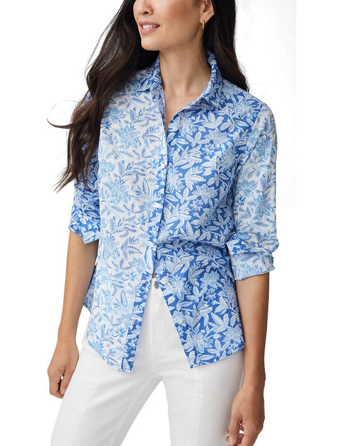 J.McLaughlin Lois Blouse Blue XSmall 2