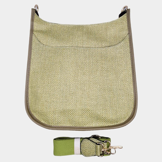 FASHNZFAB Woven Crossbody Bag Blue One Size 5