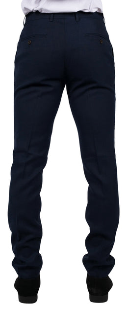 Paul Andrew Calvin Tailored Fit Trousers Navy Blue 40 4