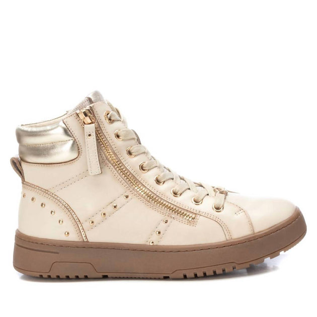 Xti Women's Leather Ankle Booties White US 7 2