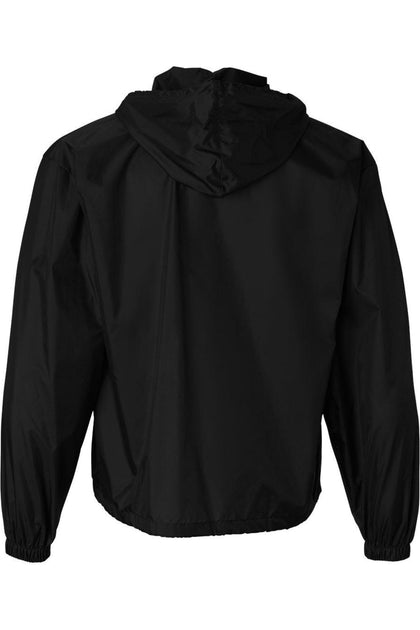 Augusta Sportswear Packable Half-Zip Hooded Pullover Jacket Black XLarge 3