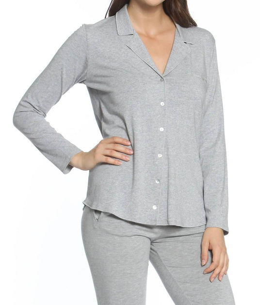 Twelve Eighty Eight Ensemble de Pyjama Brenda Manches Longues Gris XLarge 4