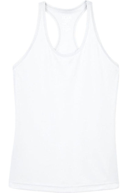 Team 365 Women's Zone Performance Racerback Tank White XXXLarge 2