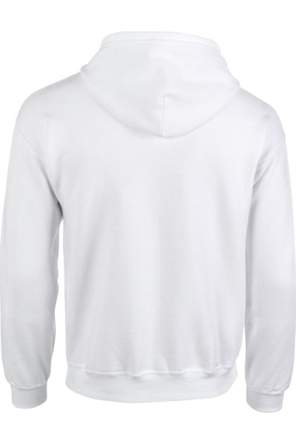 Gildan Heavy Blend Full Zip Hooded Sweatshirt White Small 3